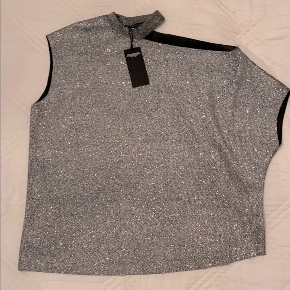 Women’s RTA platinum sparkle axel shirt